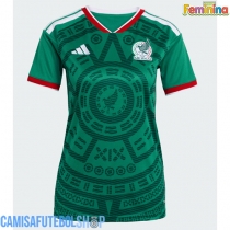 Camisa de time de futebol México Replicas 1º Equipamento Feminina Mundo 2026 Manga Curta